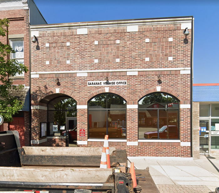 Saranac Theatre - 2021 Street View Of Building Now Village Office